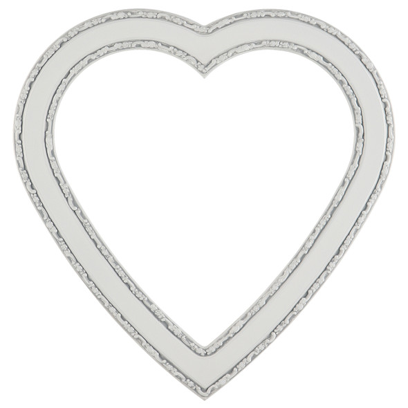 #822 Heart Frame - Linen White