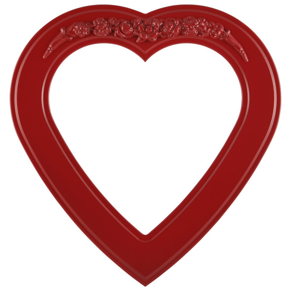 #831 Heart Frame - Holiday Red