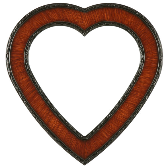 #832 Heart Frame - Vintage Walnut