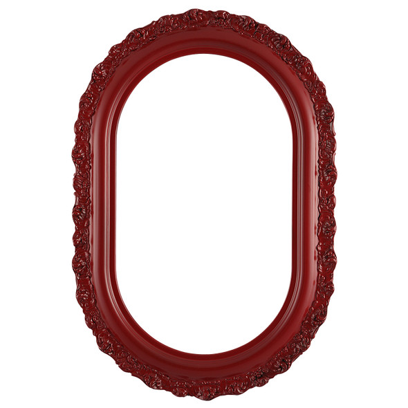 #454 Oblong Frame - Holiday Red