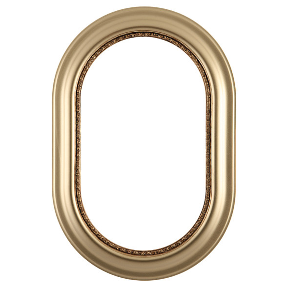 #456 Oblong Frame - Gold Spray