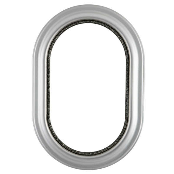 #456 Oblong Frame - Silver Spray