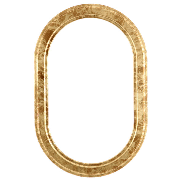 #820 Oblong Frame - Champagne Gold