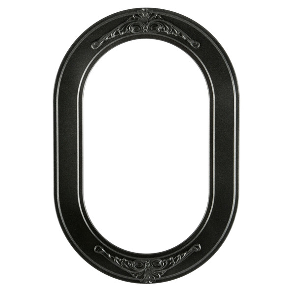 #831 Oblong Frame - Black Silver