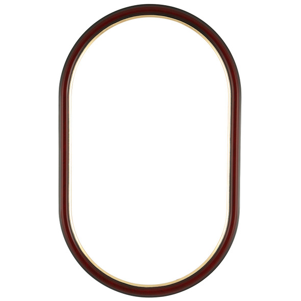 #551 Oblong Frame - Vintage Cherry with Gold Lip