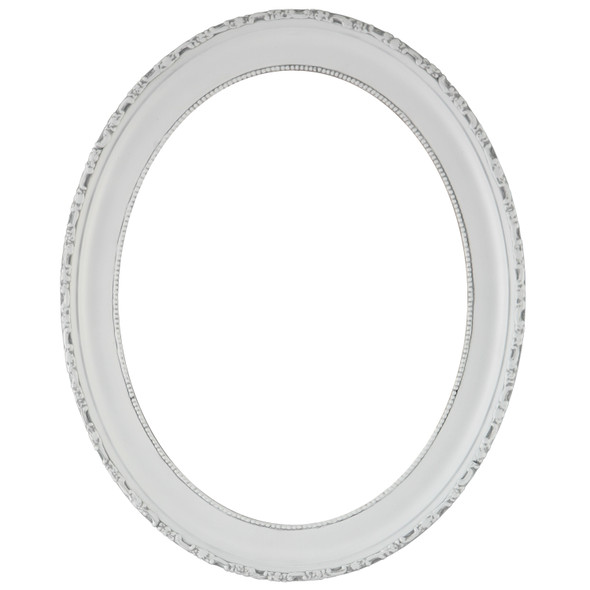 #401 Oval Frame - Linen White