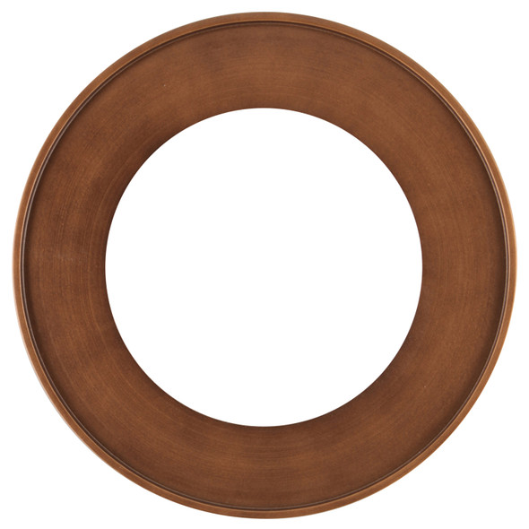 Large Round Frame - 17  (inside) D - Designer Wooden Round Frame Gold  Accents