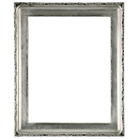 #401 Rectangle Frame - Silver Leaf with Black Antique