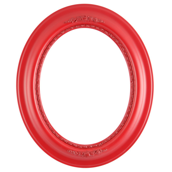 #457 Oval Frame - Holiday Red