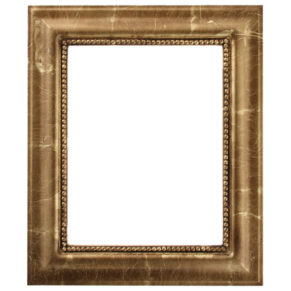 #458 Rectangle Frame - Champagne Gold