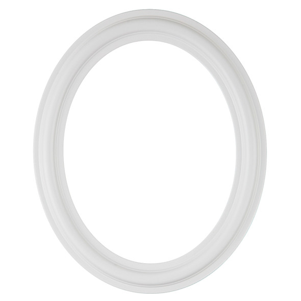 #460 Oval Frame - Linen White