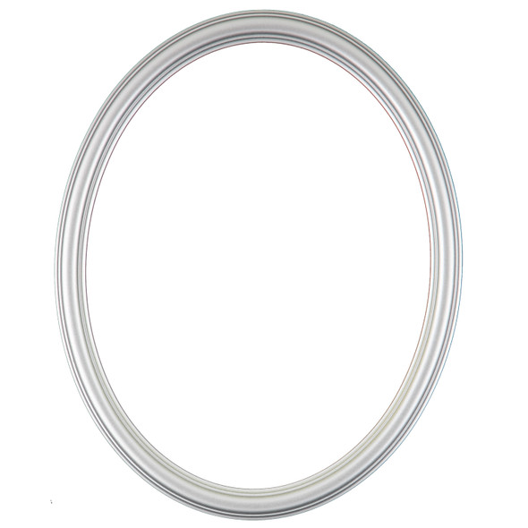 #550 Oval Frame - Silver Spray