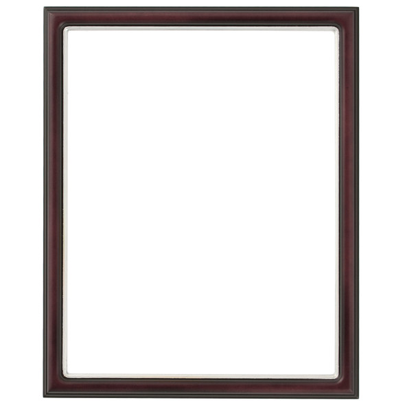 #551 Rectangle Frame - Rosewood with Silver Lip