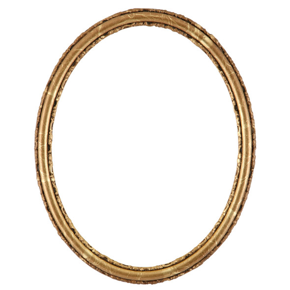 #553 Oval Frame - Champagne Gold