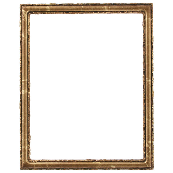 #553 Rectangle Frame - Champagne Gold