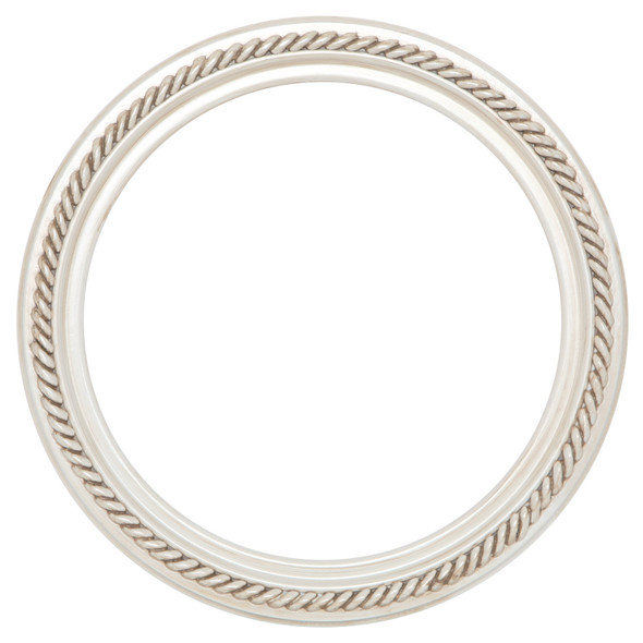#604 Circle Frame - Antique White