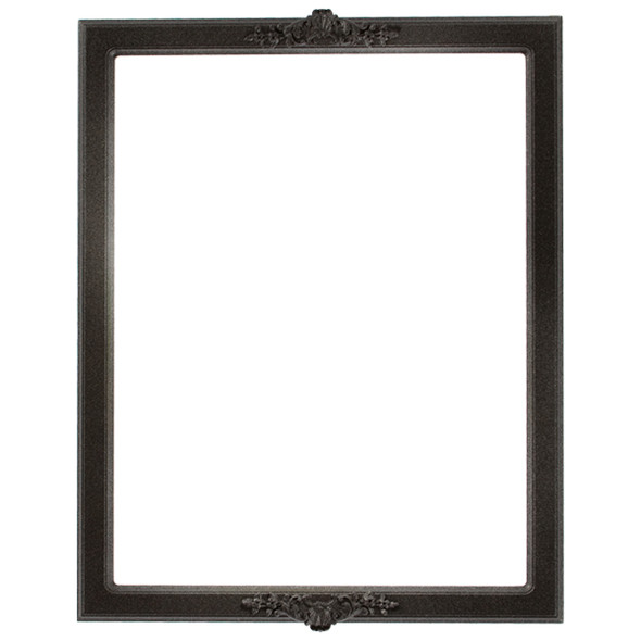 #811 Rectangle Frame - Black Silver