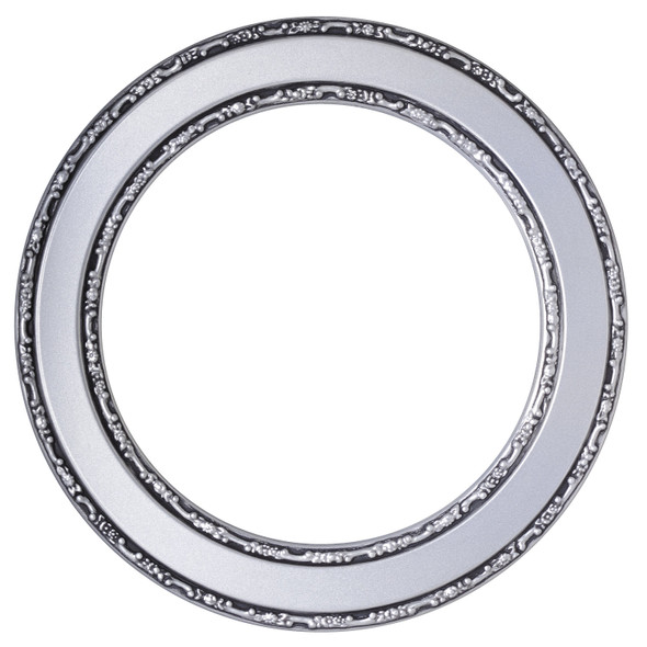 #822 Circle Frame - Silver Spray