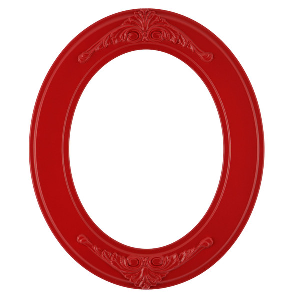 #831 Oval Frame - Holiday Red