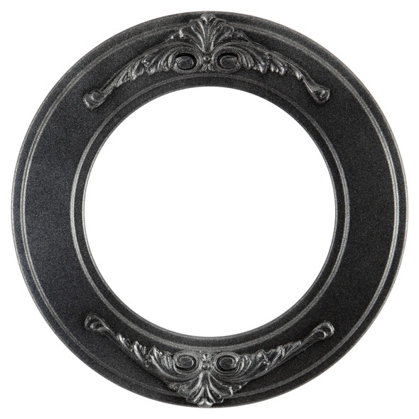 #831 Circle Frame - Black Silver