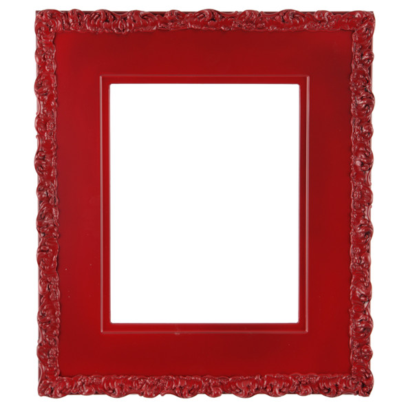 #844 Rectangle Frame - Holiday Red