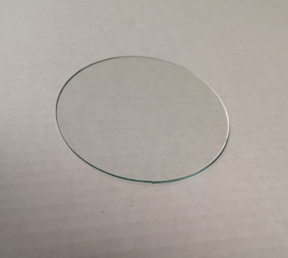 Round glass anti-reflective flat