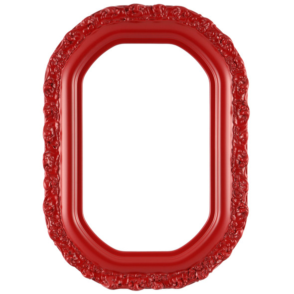 #454 Octagon Frame - Holiday Red