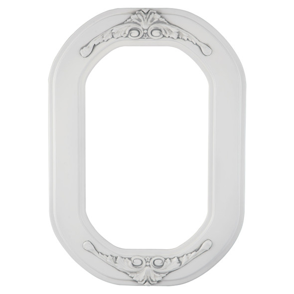 #831 Octagon Frame - Linen White