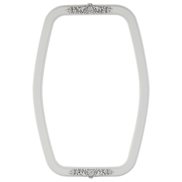 #811 Hexagon Frame - Linen White