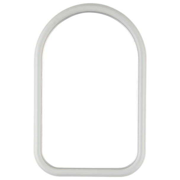#551 Cathedral Frame - Linen White with Silver Lip