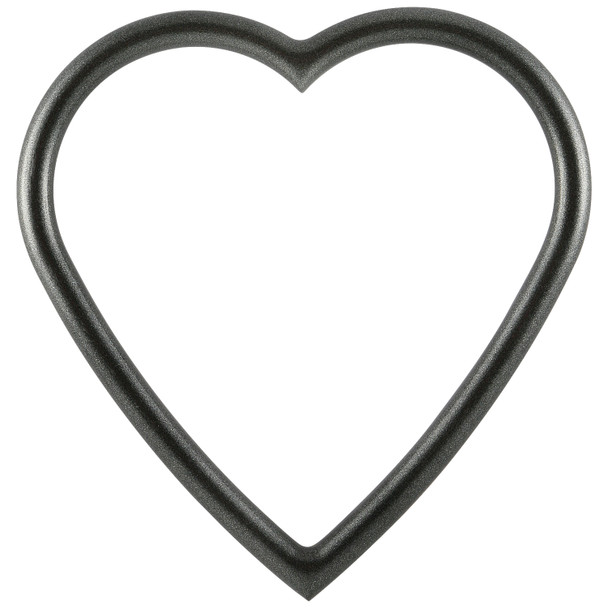 #250 Heart Frame - Black Silver