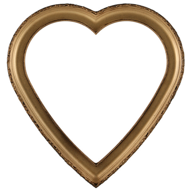 #401 Heart Frame - Desert Gold