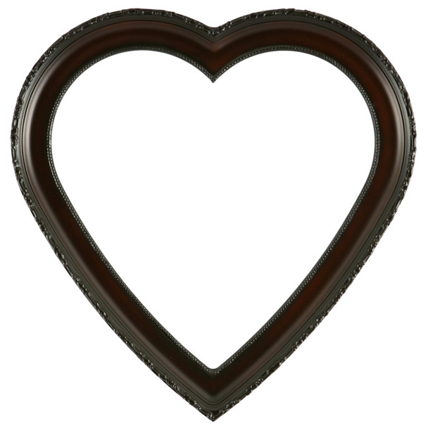 #401 Heart Frame - Walnut