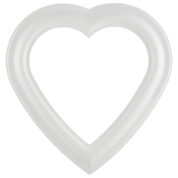 #450 Heart Frame - Linen White