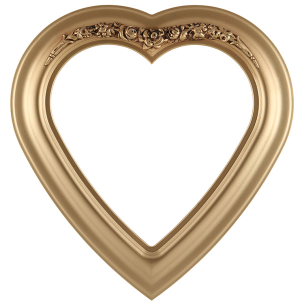 #451 Heart Frame - Gold Spray