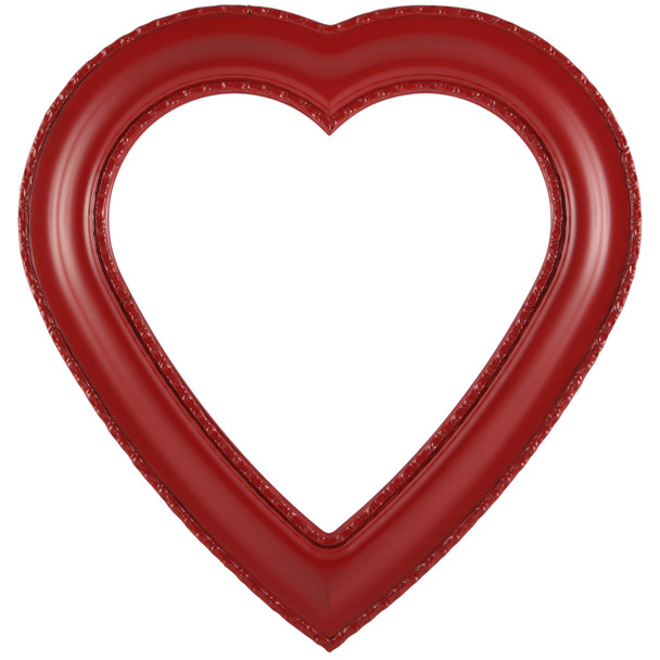 #452 Heart Frame - Holiday Red