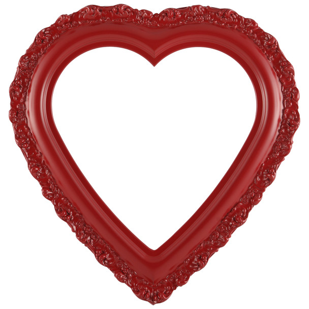#454 Heart Frame - Holiday Red