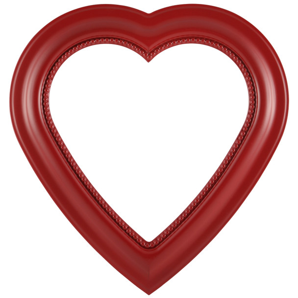 #458 Heart Frame - Holiday Red