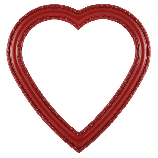 #462 Heart Frame - Holiday Red