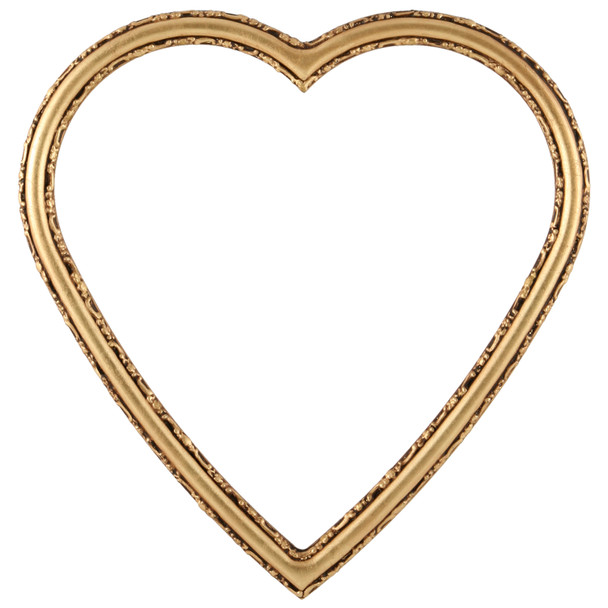 #553 Heart Frame - Gold Leaf
