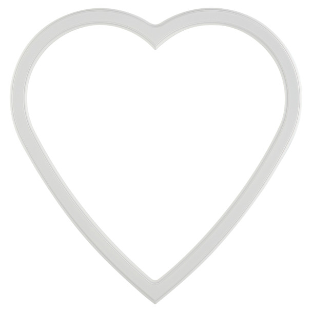 #810 Heart Frame - Linen White
