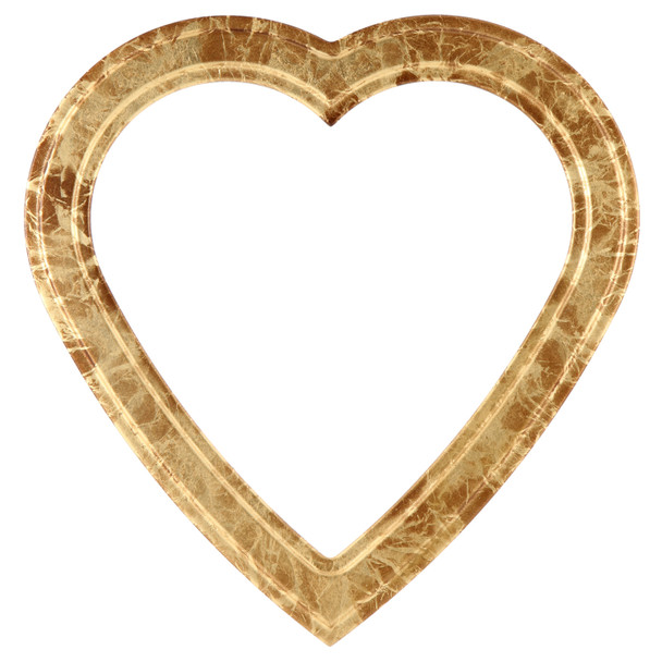 #820 Heart Frame - Champagne Gold