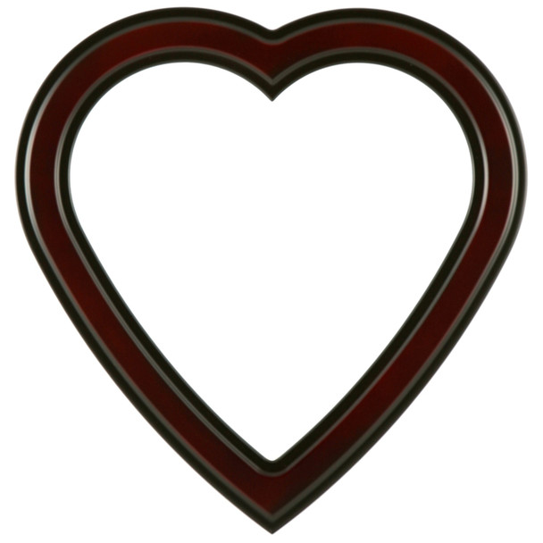 #820 Heart Frame - Rosewood