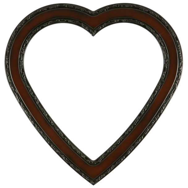 #822 Heart Frame - Walnut