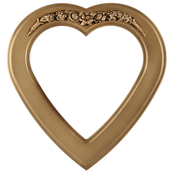 #831 Heart Frame - Desert Gold