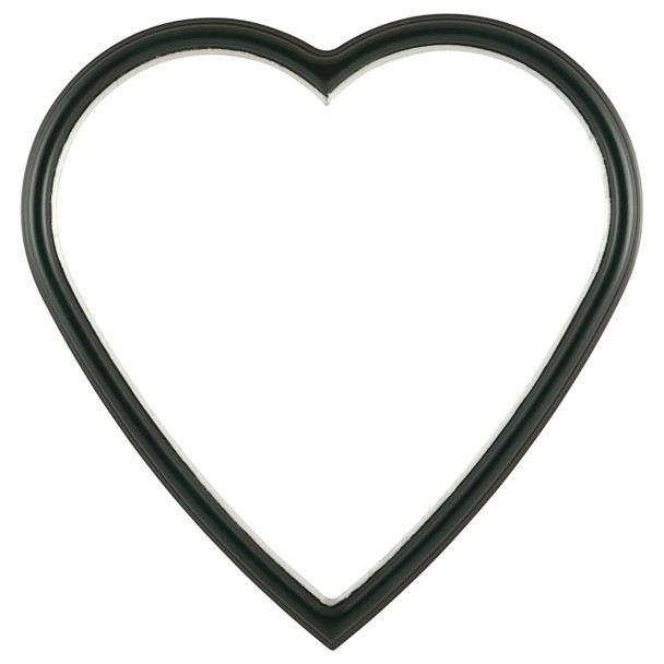 #551 Heart Frame - Hunter Green With Silver Lip