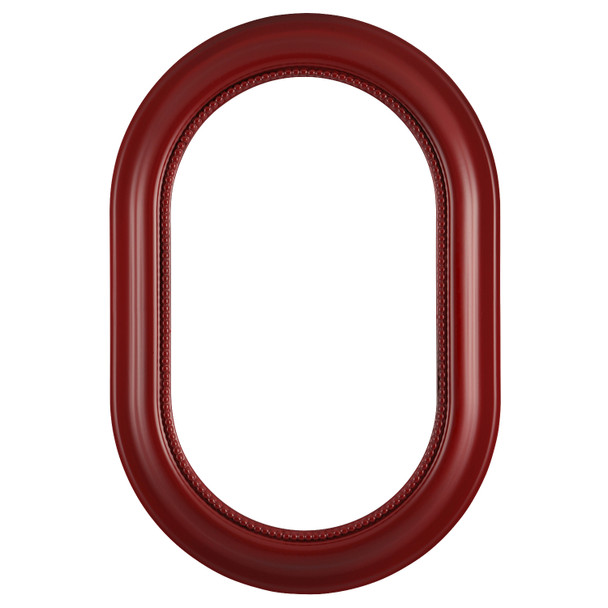 #458 Oblong Frame - Holiday Red