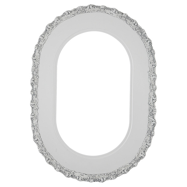 #844 Oblong Frame - Linen White