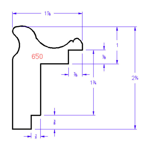 Profile Drawing - Fan Case #650