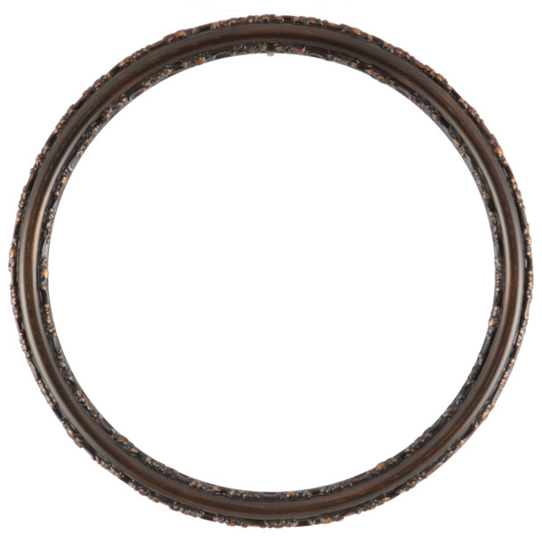 #553 Circle Frame -  Rubbed Bronze